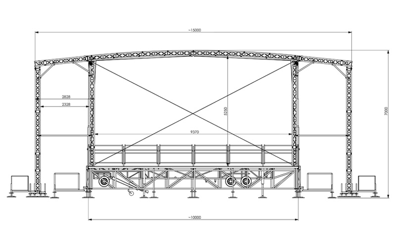 Baubuch für eine Trailerbühne