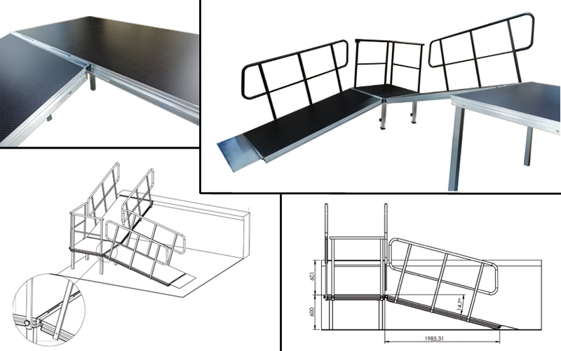 Rampensysteme für Bühnen