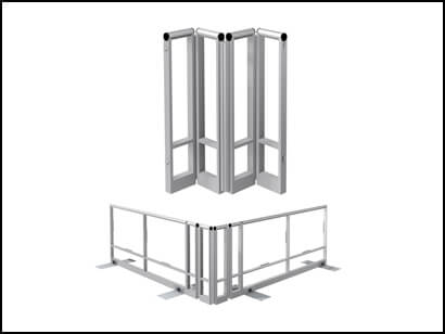 Eckelement für Werbeabsperrung