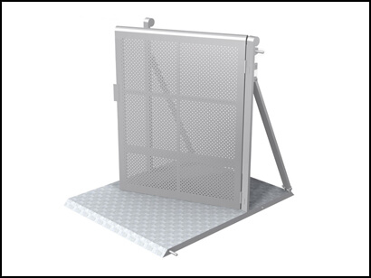 Bühnengitter mit Einganstor