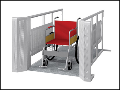 Behindertengerechte Einlassschleuse