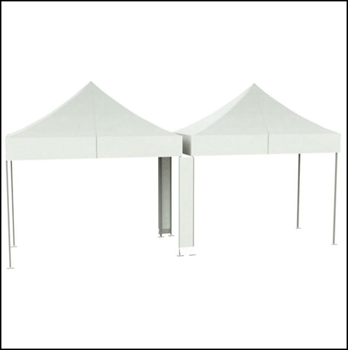 Faltzelt mit geschlossener Seitenwand