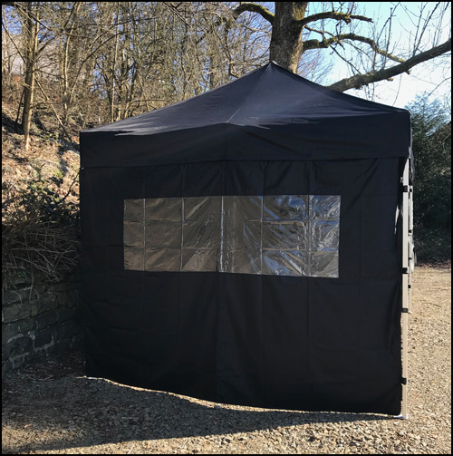 Faltzelt Seitenwand mit Fenster