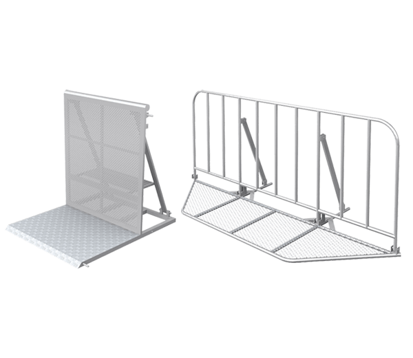 Bühnengitter, Absperrgitter und Einlasschleusen