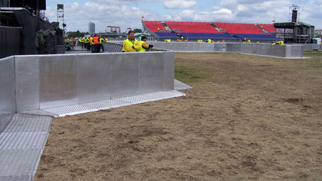 Bühnengitter Standard mit Eckelementen