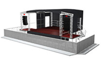 Bühnengitter für Trailerbühne AL Stage