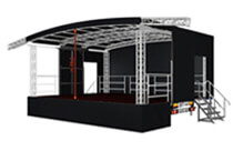 Pa-Spaeker Set für Trailerbühne AL Stage